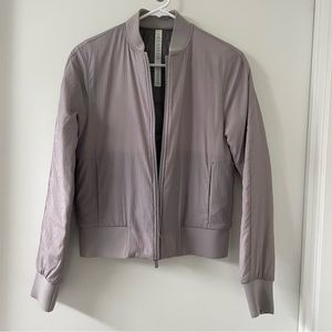 Lululemon reversible bomber jacket in lavender